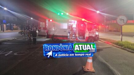 Três pessoas ficam feridas em colisão entre motocicletas na BR-364