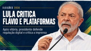Lula ataca Flávio, critica imprensa e cobra plataformas