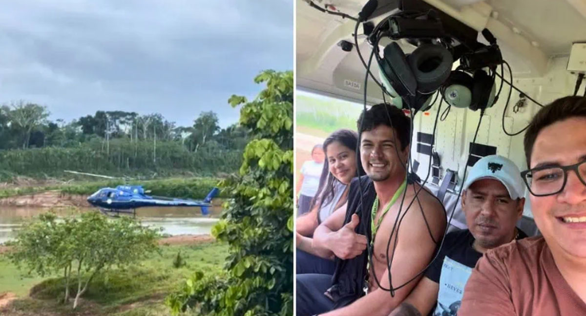 Acre: avião faz pouso forçado no rio Purus, e todos os ocupantes são resgatados com vida