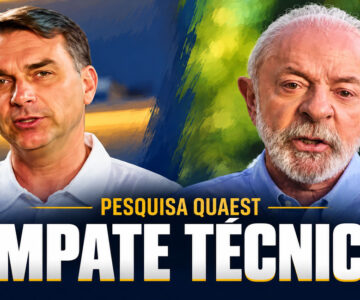Quaest: Flávio tem 51% e Lula, 49% dos votos válidos