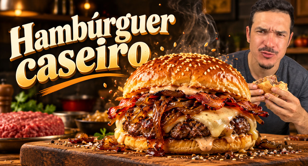 Hambúrguer caseiro do chef Jamison tem molho especial