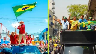Lula faz comício em Natal e Flávio Bolsonaro participa de ato no RJ