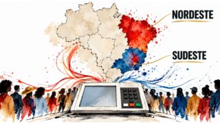 Nordeste mantém força do PT; Sudeste reduz diferença