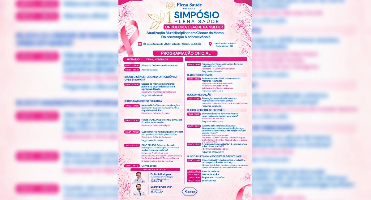 Simpósio de oncologia debate câncer de mama em Porto Velho