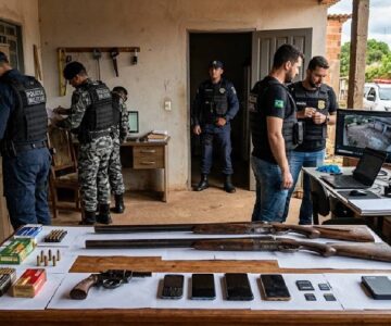 Operação prende dois suspeitos e apreende armas em Jorge Teixeira