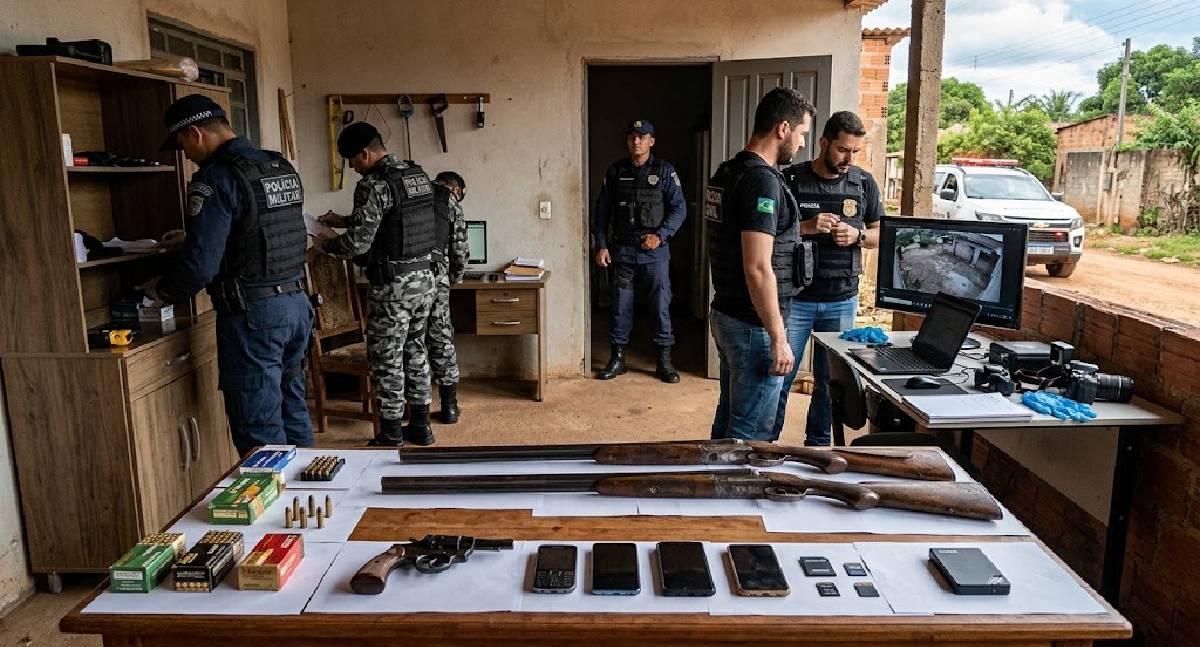 Operação prende dois suspeitos e apreende armas em Jorge Teixeira