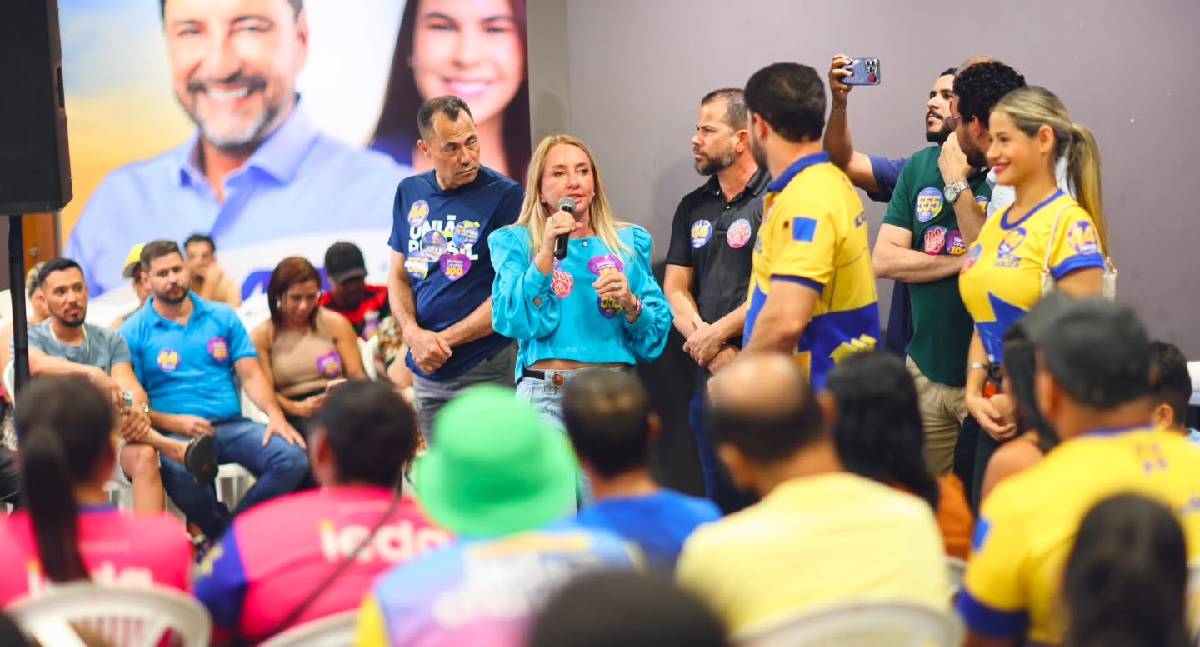 Ieda Chaves durante agenda de campanha eleitoral em Porto Velho