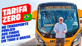 Lula anuncia proposta de tarifa zero no transporte público aos fins de semana