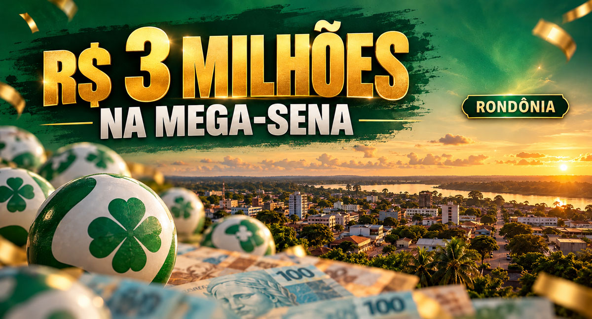 A cidade de Rondônia que faturou R$ 3 milhões na Mega-Sena e quase ninguém percebeu