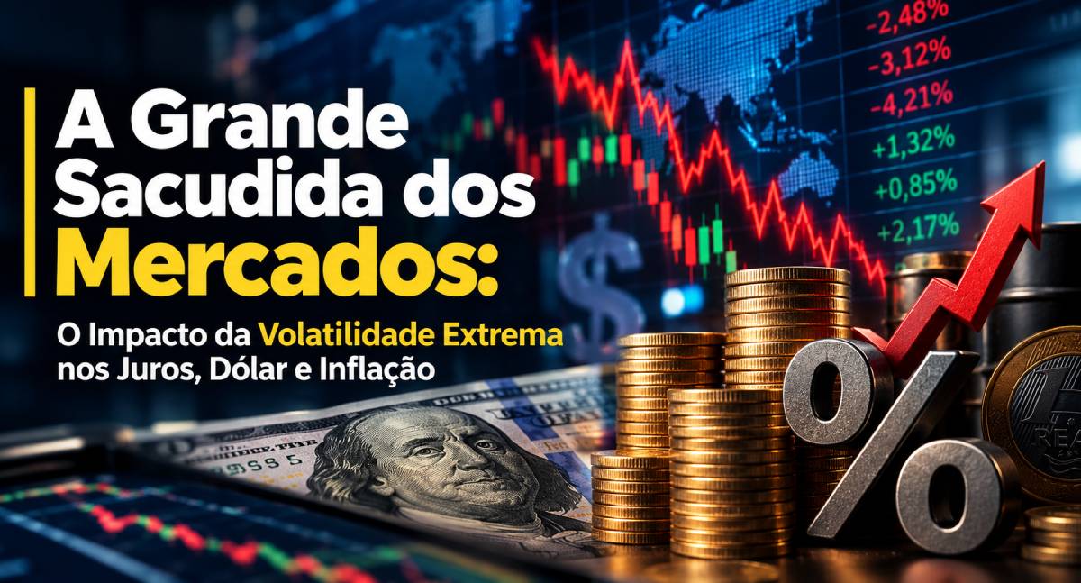 A Grande Sacudida dos Mercados: O Impacto da Volatilidade Extrema nos Juros, Dólar e Inflação