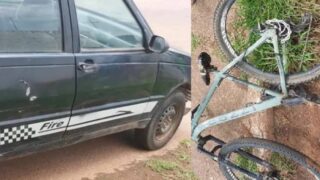 Acidente entre carro e bicicleta deixa mãe e filha feridas em RO