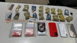 Adolescentes são apreendidos com motocicleta roubada e droga sintética avaliada em R$ 40 mil em Porto Velho