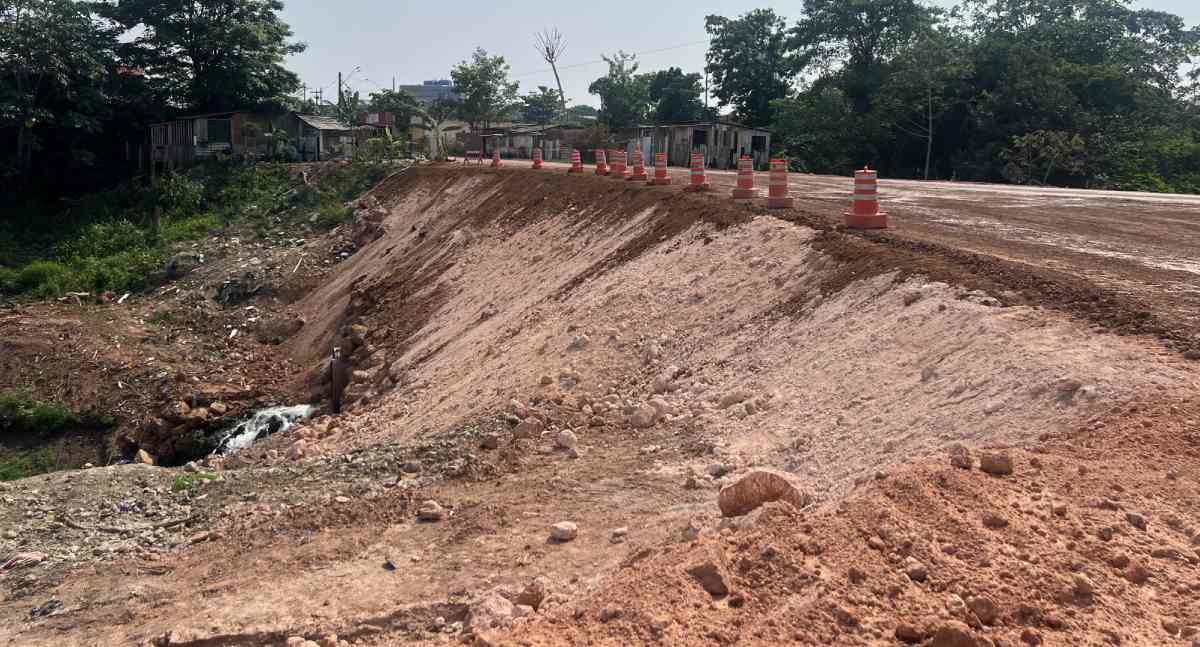 Cai N’água libera tráfego após avanço de obra em Porto Velho