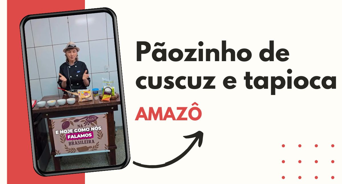 Pãozinho de cuscuz e tapioca: receita para o lanche