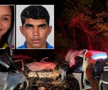 Colisão frontal entre duas caminhonetes deixa dois mortos e seis feridos na BR-364