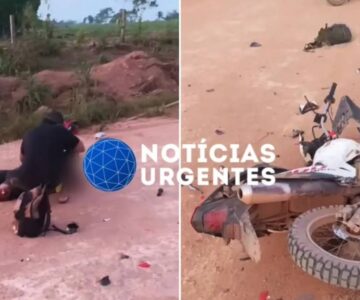 Colisão frontal entre duas motocicletas deixa um morto e dois feridos na Linha D em RO