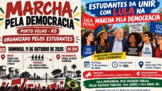 Sem DCE nas ruas, CAENF e CAMUFRO assumem protagonismo e convocam comunidade da UNIR para defender a universidade pública