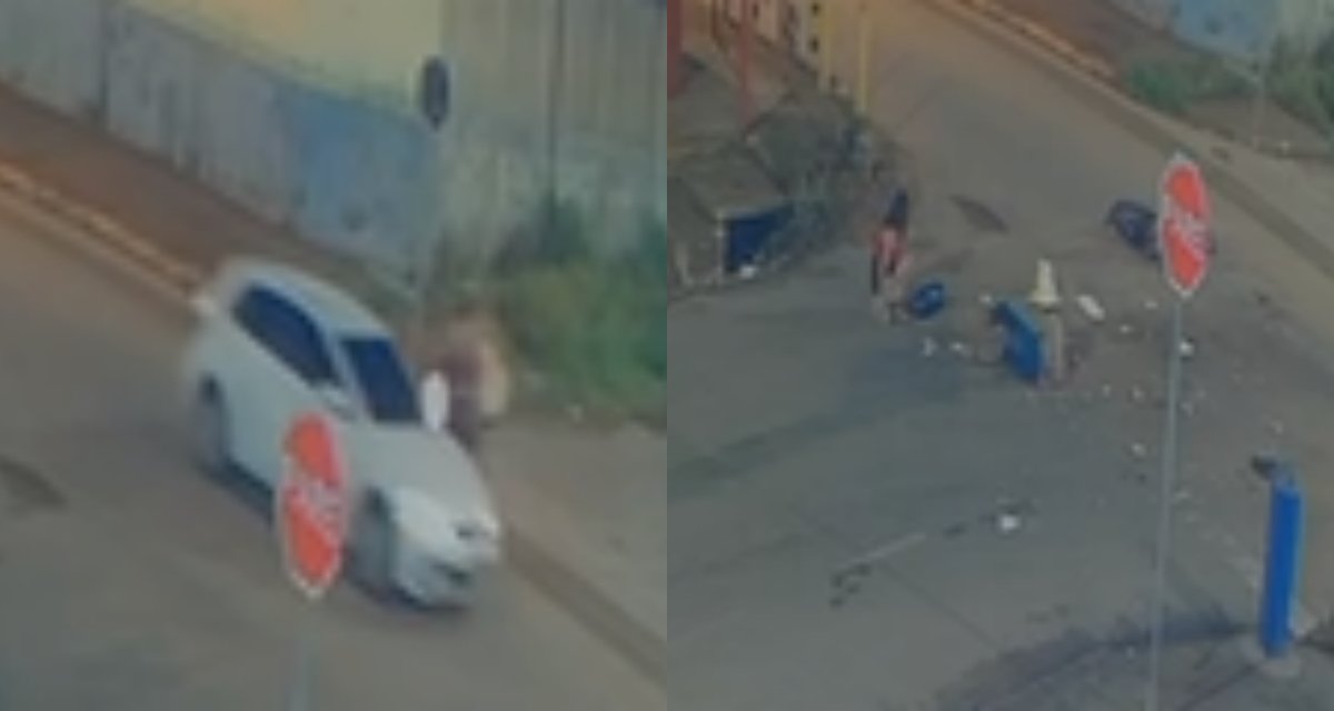 Colisão entre carro e moto deixa duas pessoas feridas na Zona Leste de Porto Velho