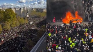 FRANÇA EM TENSÃO! França registra onda de manifestações contra alto custo de vida e problemas nos serviços públicos