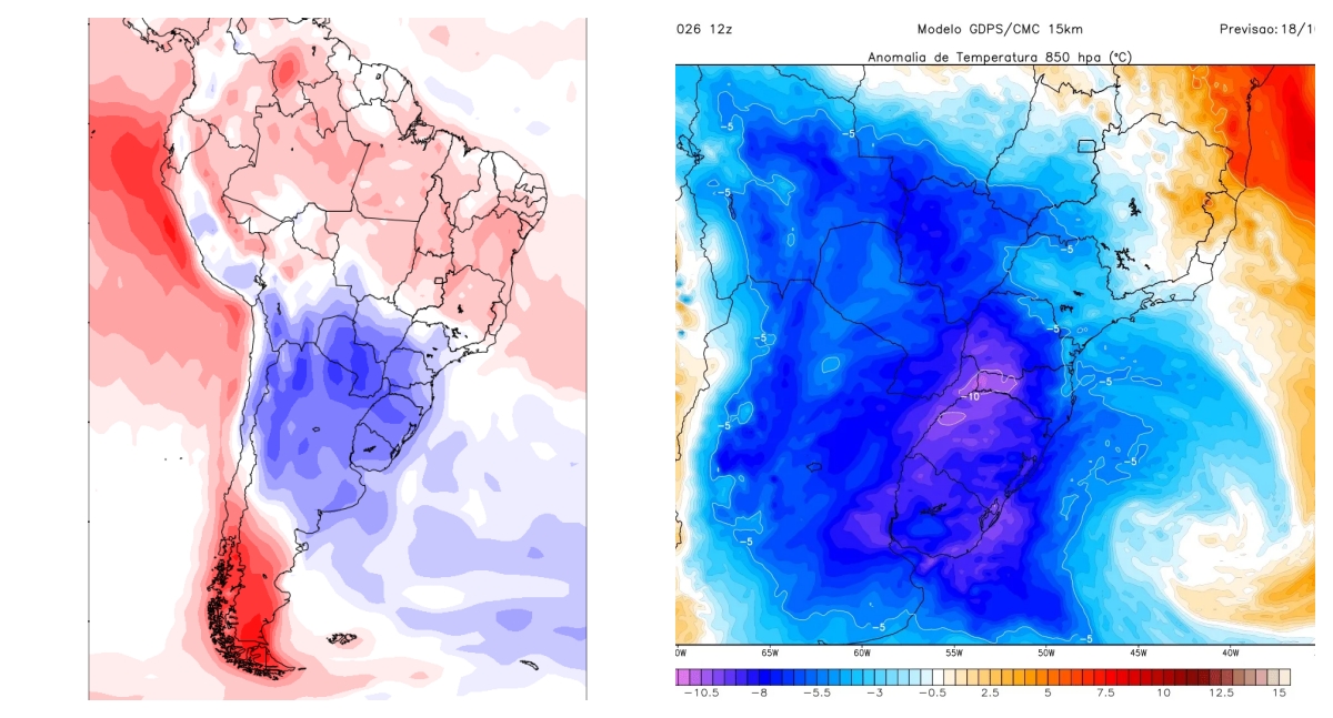Ciclone impulsiona massa de ar polar pelo Brasil, mas friagem em Rondônia ainda depende de confirmação