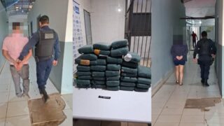 Casal é preso com mais de 40 kg de maconha em Porto Velho