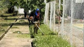 Complexo Poliesportivo Deroche recebe serviços de limpeza em Porto Velho