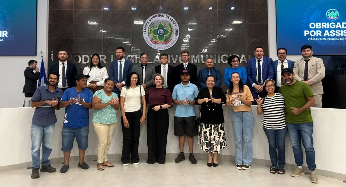 Criação da Central de Libras em Vilhena é aprovada por unanimidade na Câmara Municipal