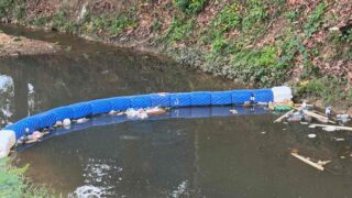 Ecobarreira retira quase 50 kg de lixo do igarapé Belmont, em Porto Velho