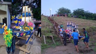 Festejo de Nossa Senhora Aparecida reúne multidão com procissão dupla em São Carlos, no Baixo Madeira