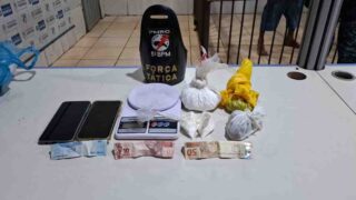 Força Tática prende homem com maconha e cocaína no Aponiã