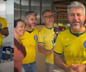 Governador eleito Marcos Rogério vota na Escola Aluízio Ferreira em Ji-Paraná no início da manhã