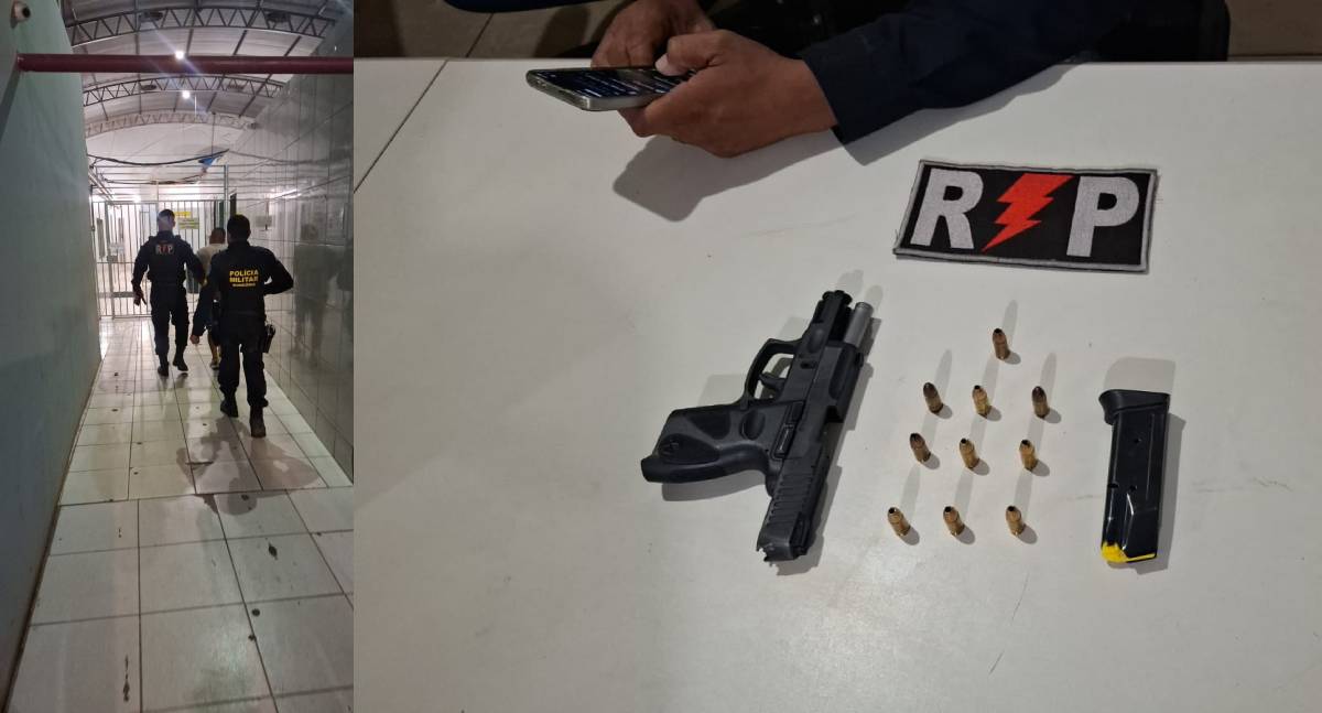 Homem armado é preso pela Polícia Militar em distribuidora na zona Leste de Porto Velho