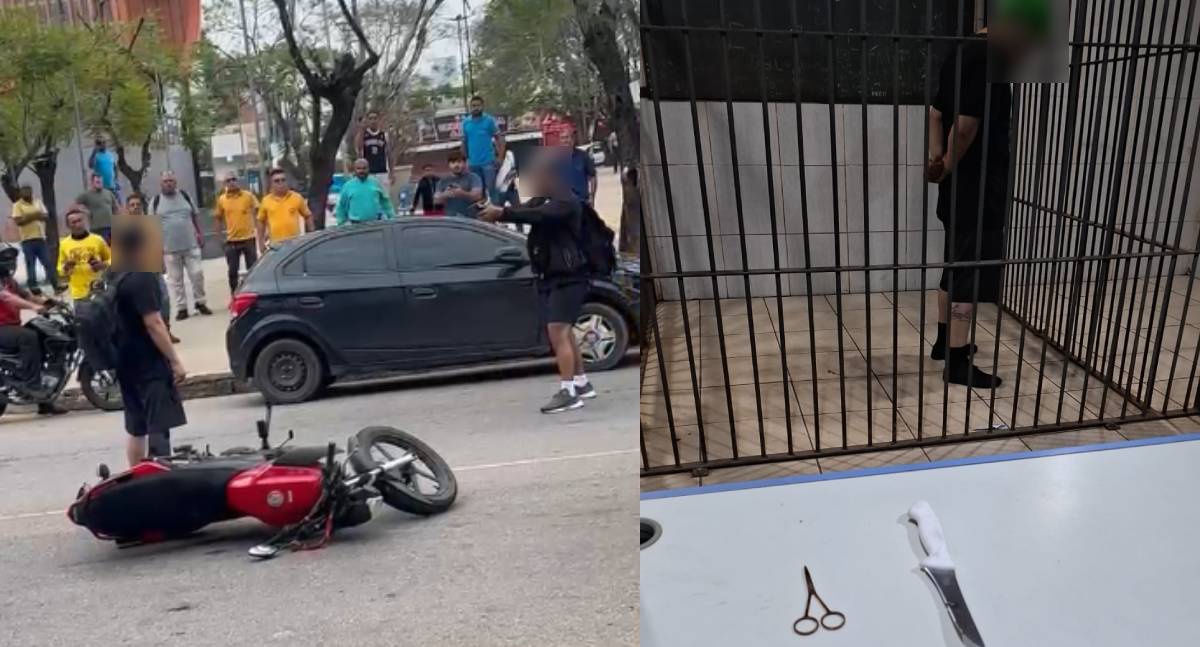 Homem de 34 anos tenta matar mototaxista a facadas e é espancado por populares em Porto Velho