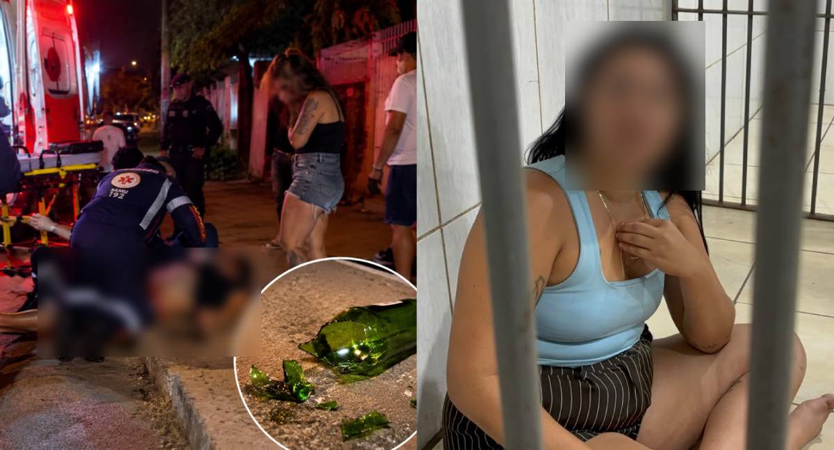 Homem é esfaqueado com garrafa quebrada pela namorada no dia do próprio aniversário em Porto Velho