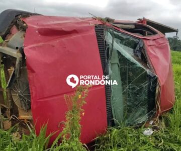 Homem morre após caminhonete capotar no ramal Jequitibá em Vista Alegre do Abunã