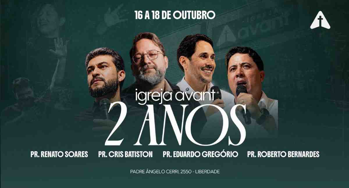 Igreja Avant celebra dois anos com Cris Batiston
