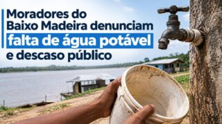 Moradores do Baixo Madeira denunciam falta de água potável e descaso público