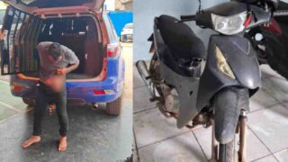 Moto roubada é recuperada após abordagem no bairro Renascer