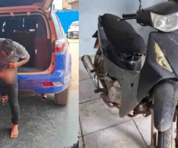 Moto roubada é recuperada após abordagem no bairro Renascer