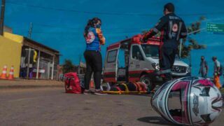 Motocicletas representam 82,72% dos acidentes atendidos pelo Samu em setembro