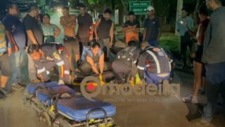 Motociclista fica gravemente ferida após colidir com capivara no bairro Triângulo, em Porto Velho