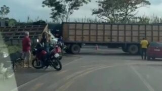Motociclista morre esmagado por carreta de bovinos no Anel Viário de RO