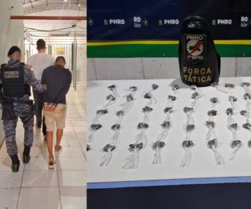 Motorista de aplicativo é preso e adolescente é apreendido com 60 porções de maconha no Centro de Porto Velho