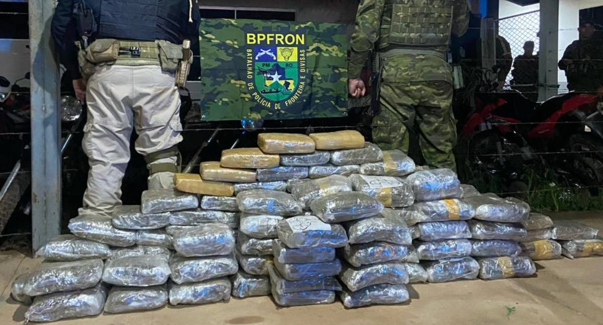 Operação conjunta apreende mais de 100 quilos de skunk em distrito de Porto Velho