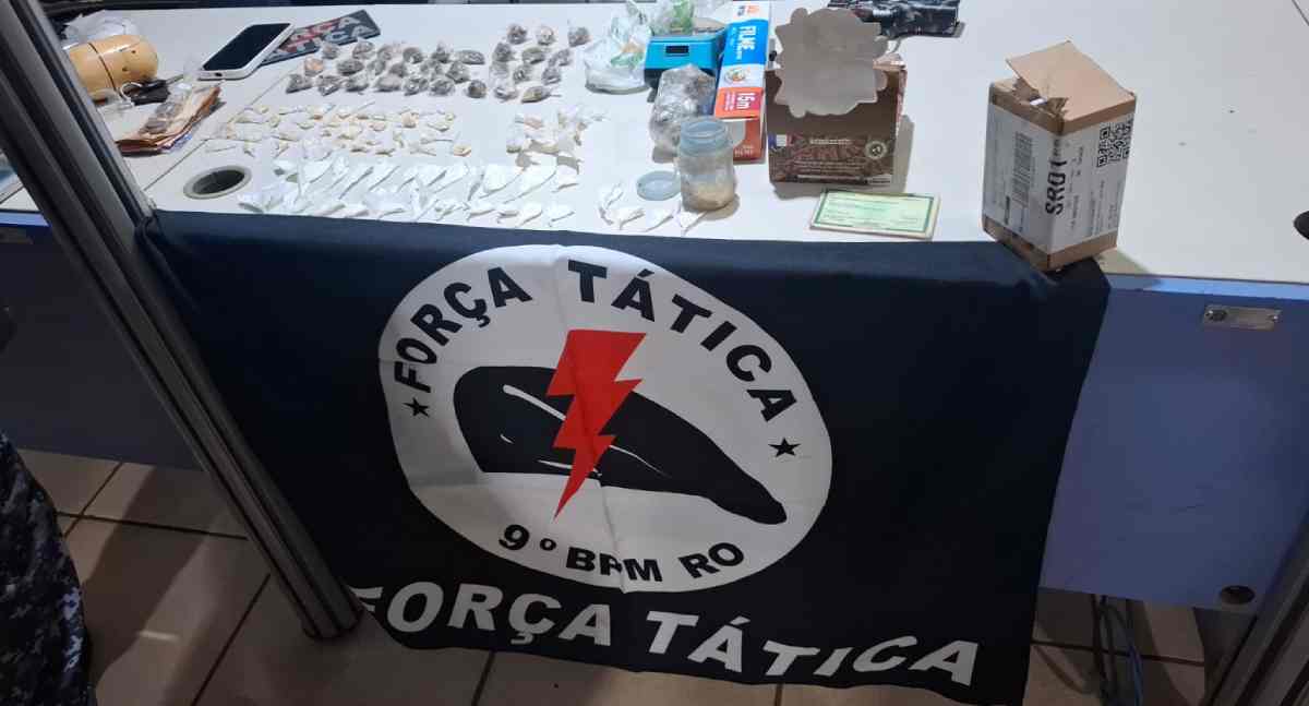Operação policial prende suspeitos e apreende drogas em Porto Velho
