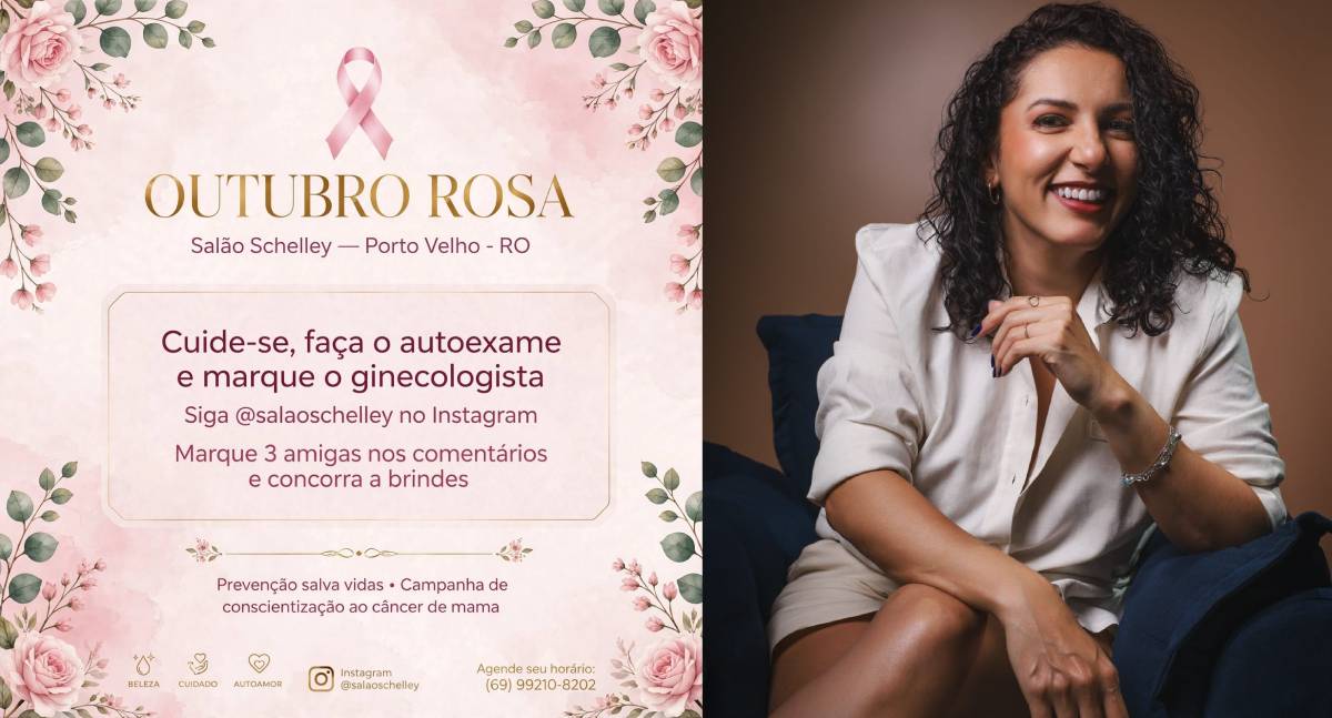 Salão Schelley une beleza e conscientização em campanha especial de Outubro Rosa em Porto Velho